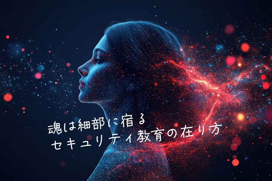 魂は細部に宿る　それはセキュリティ対策や教育にも当てはまることです