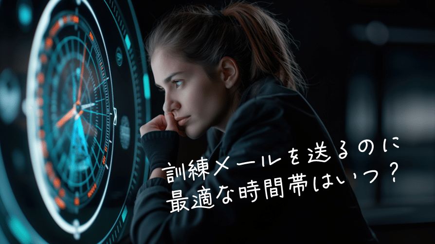 訓練メール、何時に送る？標的型攻撃メール訓練に最適な送信時間帯とは