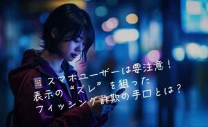 スマホユーザーは要注意！表示の“ズレ”を狙ったフィッシング詐欺の手口とは？
