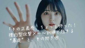 「その正義感、ちょっと待った！ 標的型攻撃メール訓練で起きる“暴走”と、その防ぎ方