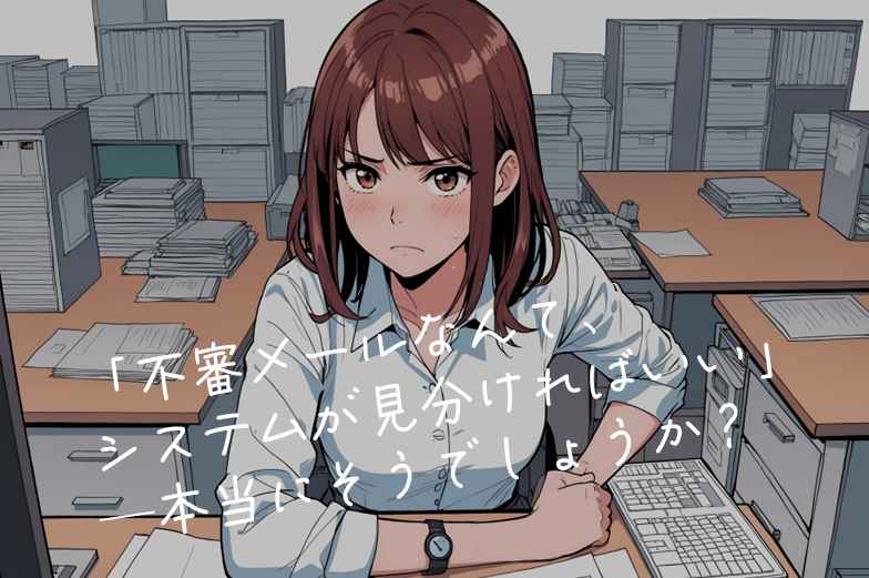 💭「不審メールなんて、システムが見分ければいい」─本当にそうでしょうか？