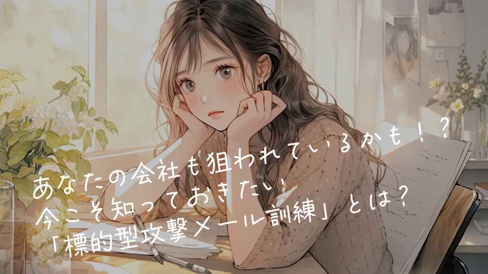 💥あなたの会社も狙われているかも！？今こそ知っておきたい「標的型攻撃メール訓練」とは？
