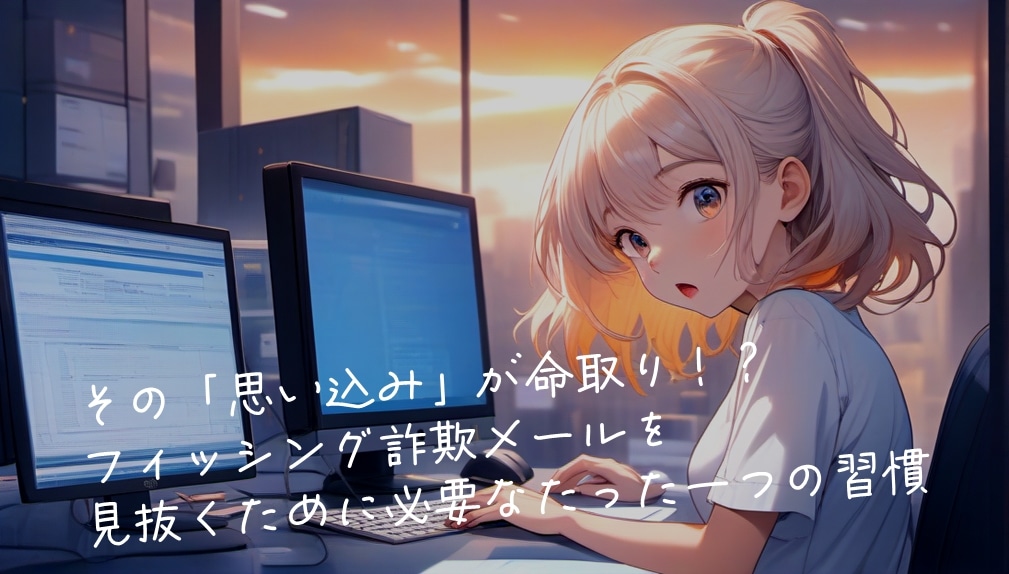 その「思い込み」が命取り!?─フィッシング詐欺メールを見抜くために必要なたった一つの習慣