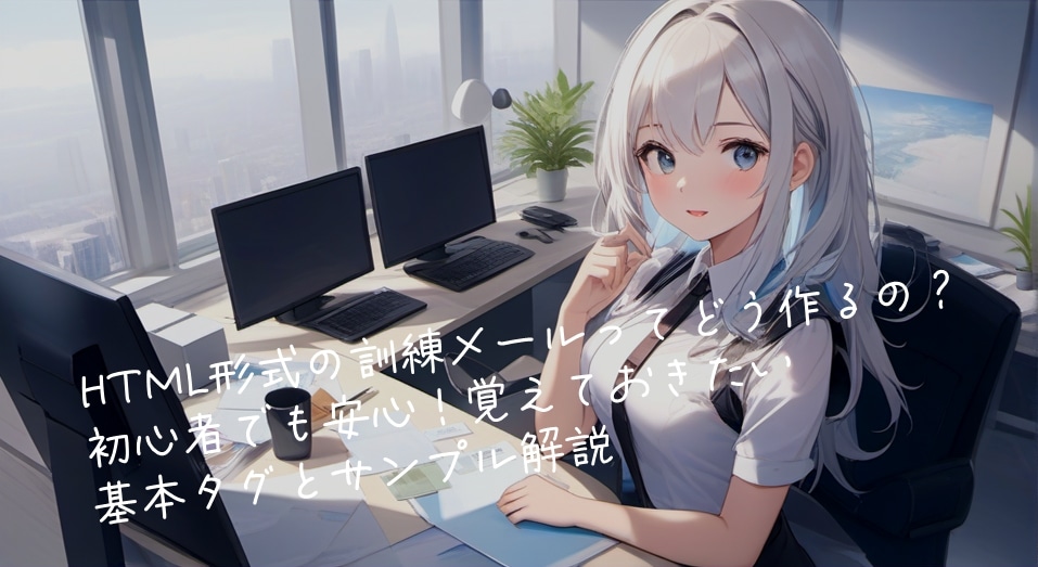 HTML形式の訓練メールってどう作るの?初心者でも安心!覚えておきたい基本タグとサンプル解説