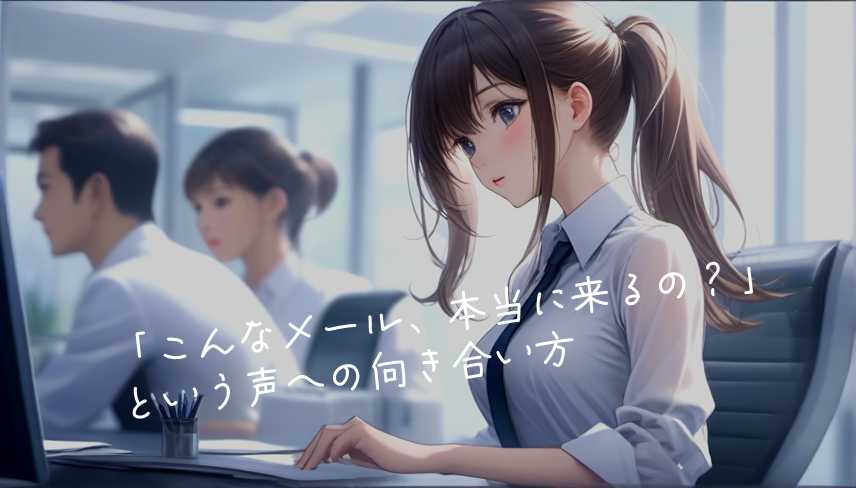 「こんなメール、本当に来るの?」という声への向き合い方