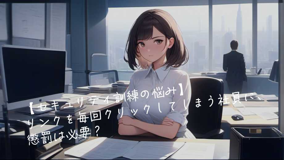 【セキュリティ訓練の悩み】リンクを毎回クリックしてしまう社員に、 懲罰は必要？