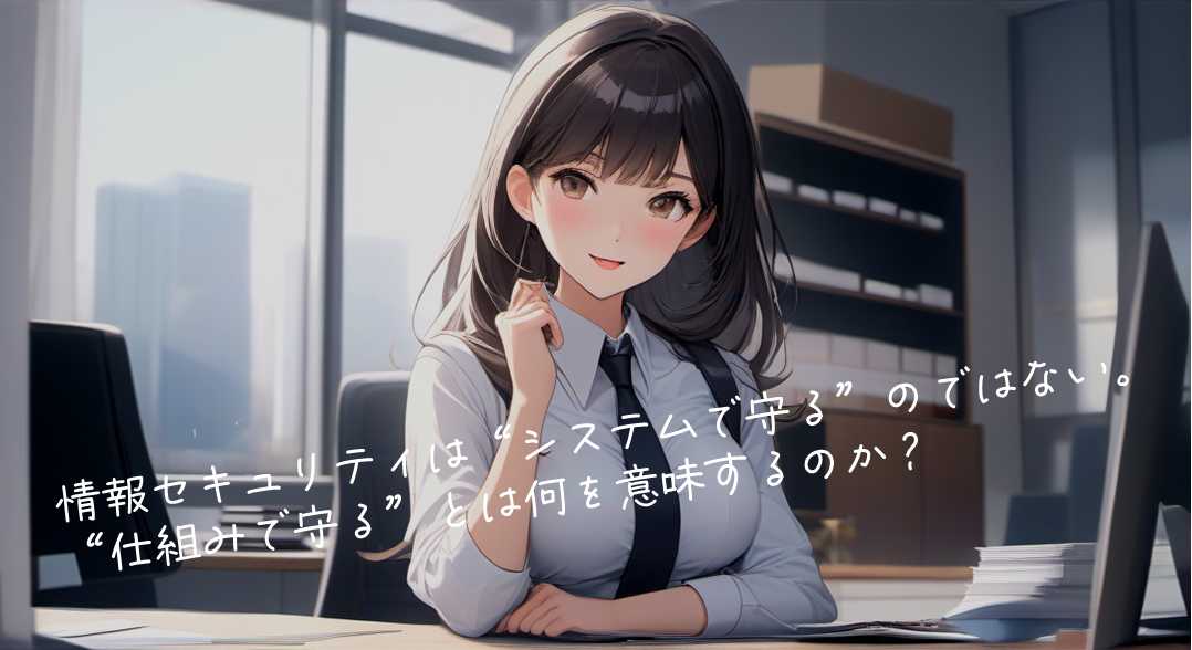 情報セキュリティは“システムで守る”のではない。“仕組みで守る”とは何を意味するのか？