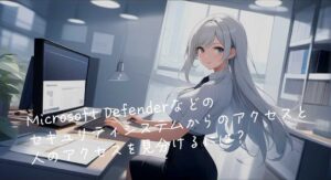 Microsoft Defenderなどのセキュリティシステムからのアクセスと人のアクセスを見分けるには？