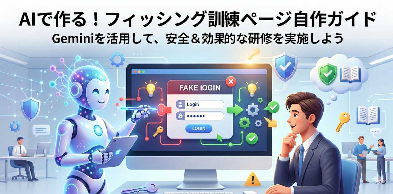 AI（Gemini）を味方につける！初心者でもできる「フィッシング詐欺訓練」の作り方